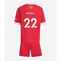 Liverpool Hugo Ekitike #22 Domáci Detský futbalový dres 2025-26 Krátky Rukáv (+ trenírky)